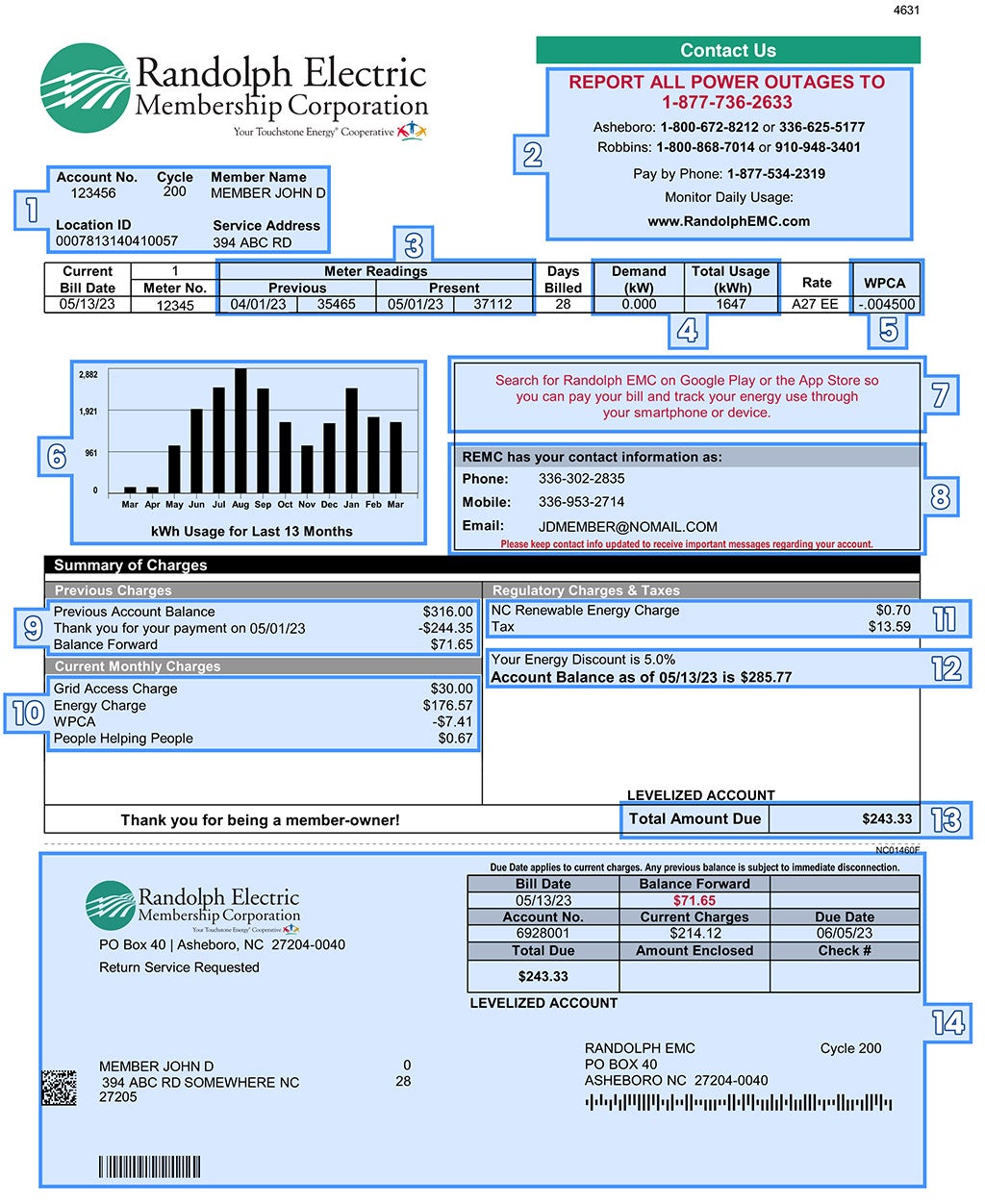 Sample Bill