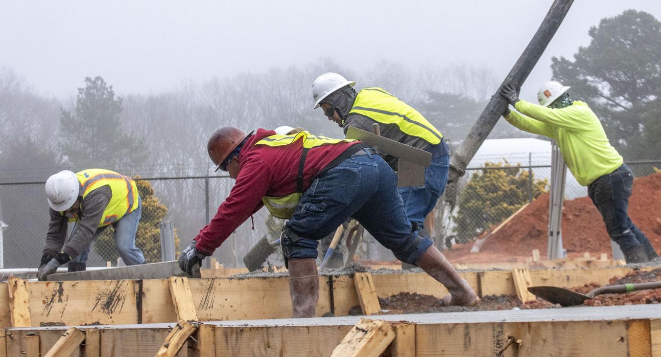 Five Points Battery Storage Project - Leveling Concrete