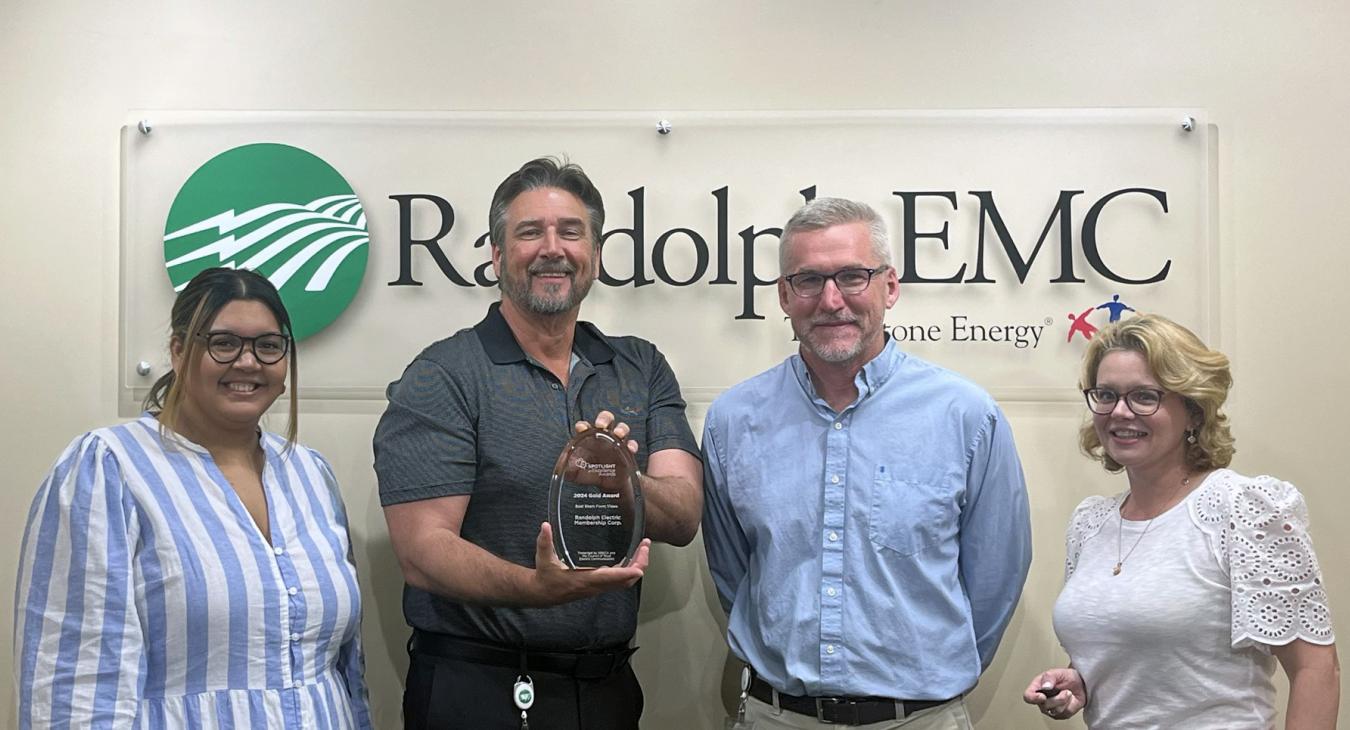 REMC Communications Department with Award 