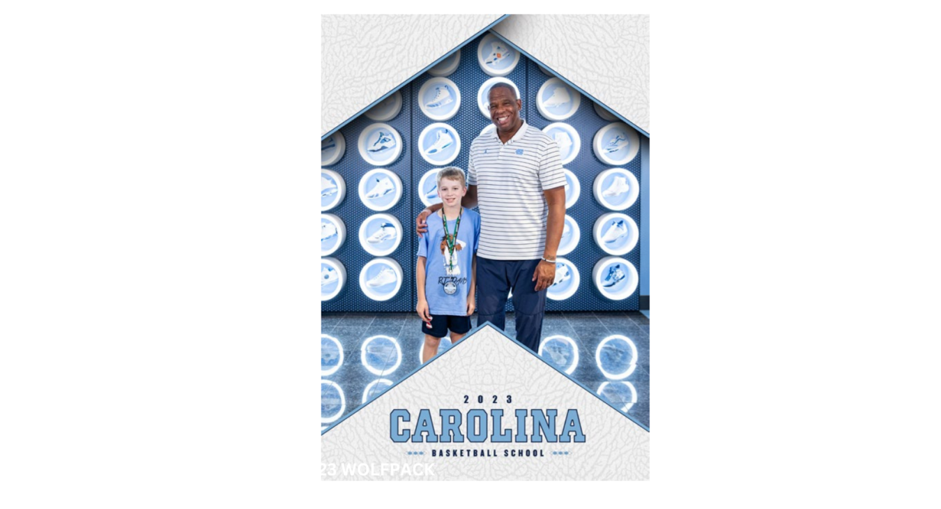Ethan Thomas with Coach Hubert Davis 