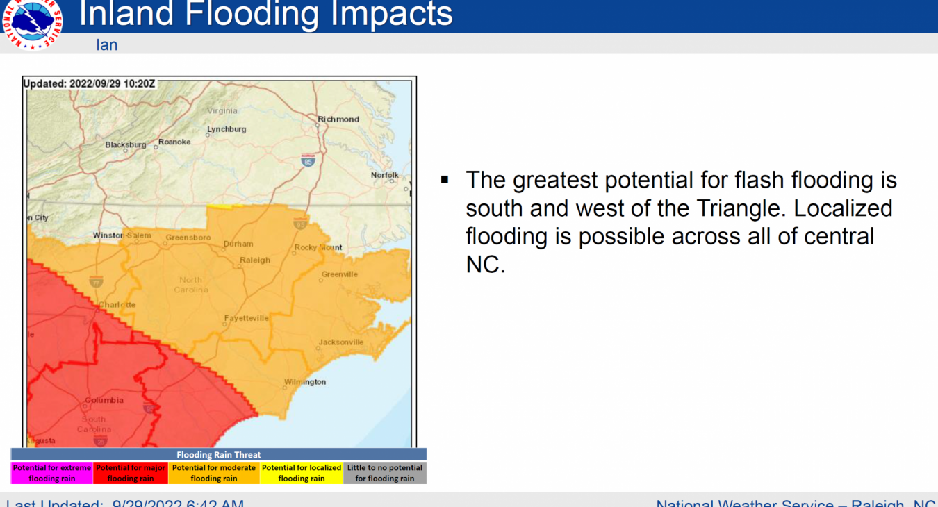 Inland Flooding Potential